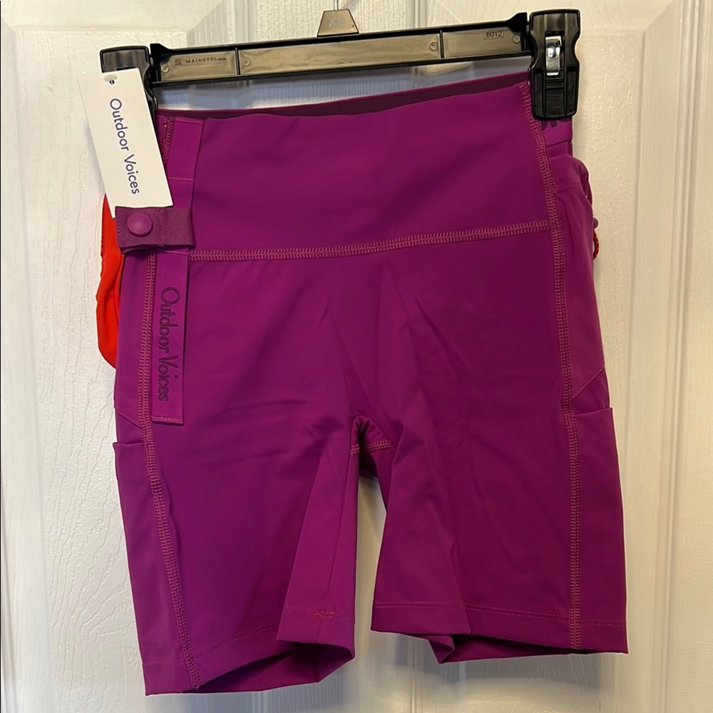 Outdoor Voices Purple Bike Shorts Performance Fit